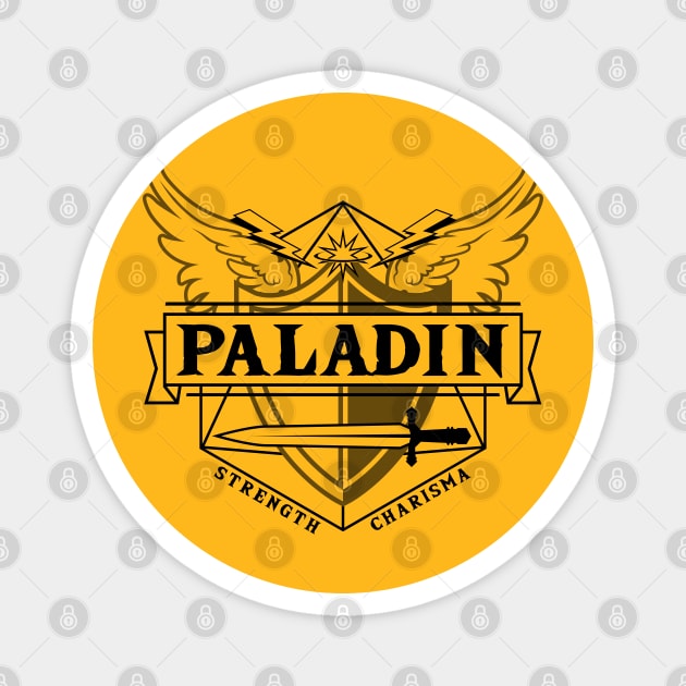 Paladin (Black) Magnet by Moon Phoenix Crafts & Designs